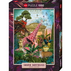 Puzzle 1000 pzs. FAUNA FANTASIES, Giraffolove